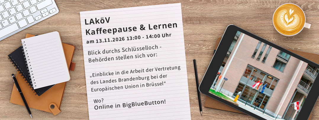 Bild: Werbebild für die Kaffeepause & Lernen am 13.11.2026