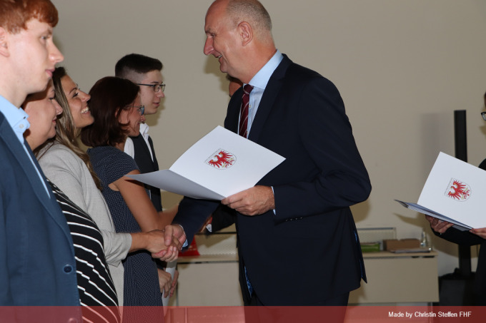 Verleihung der Urkunden